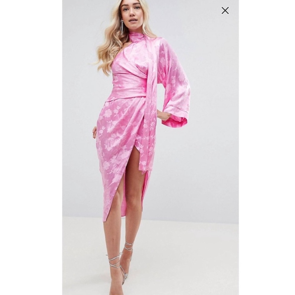 Pink Satin Dress